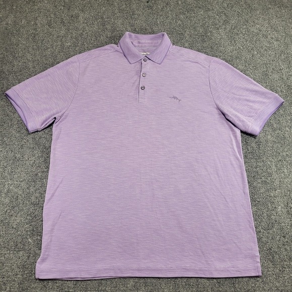 Tommy Bahama Other - Tommy Bahama IslandZone Purple Performance Polo T-Shirt Men's Size Medium